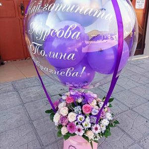 Балон с цветя модел 19