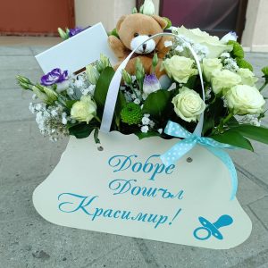 Добре дошъл чанта с цветя