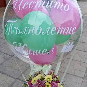 Балон с цветя модел 11